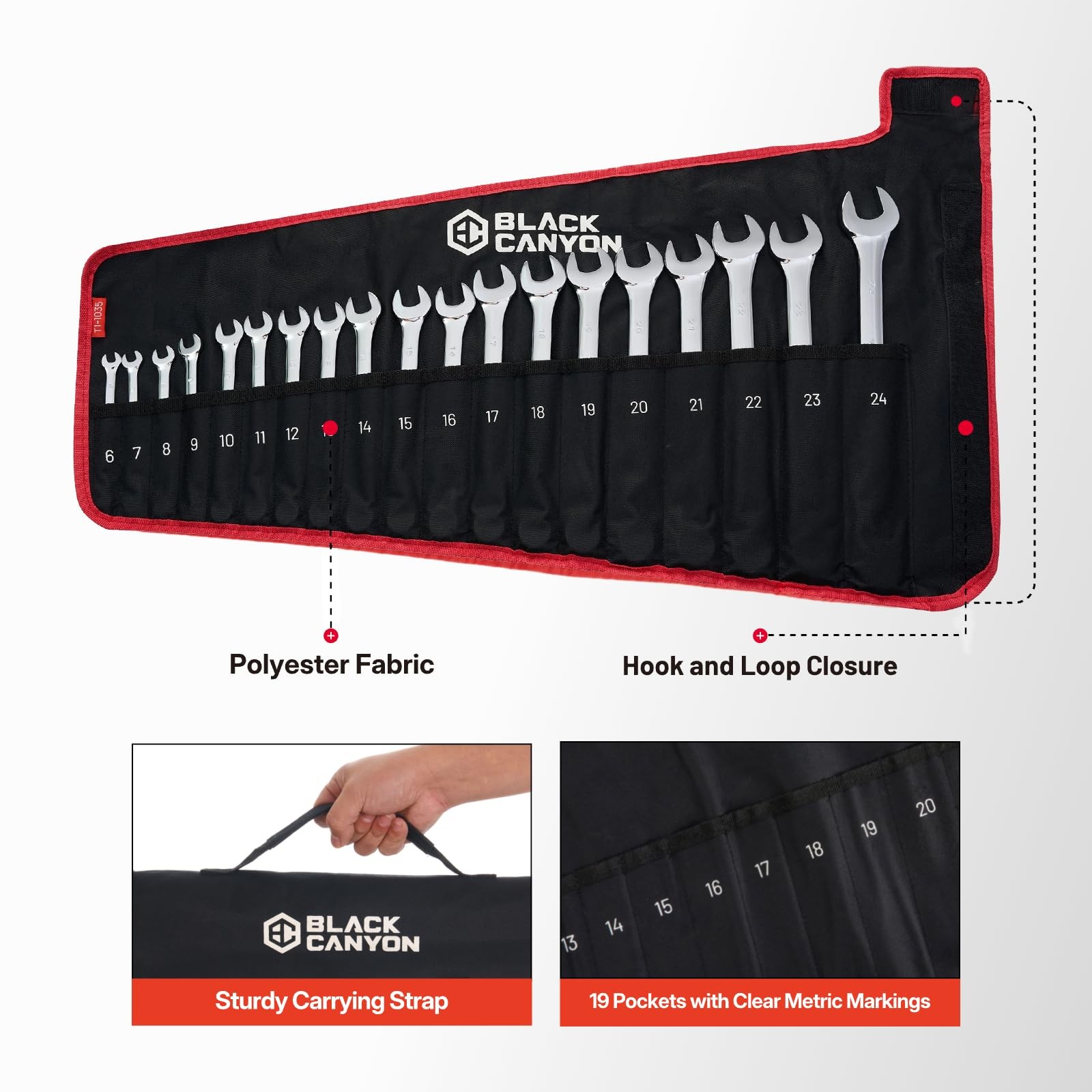 Wrench Roll Up Pouch Waterproof WearResistant Handle Organizer Manufacturing