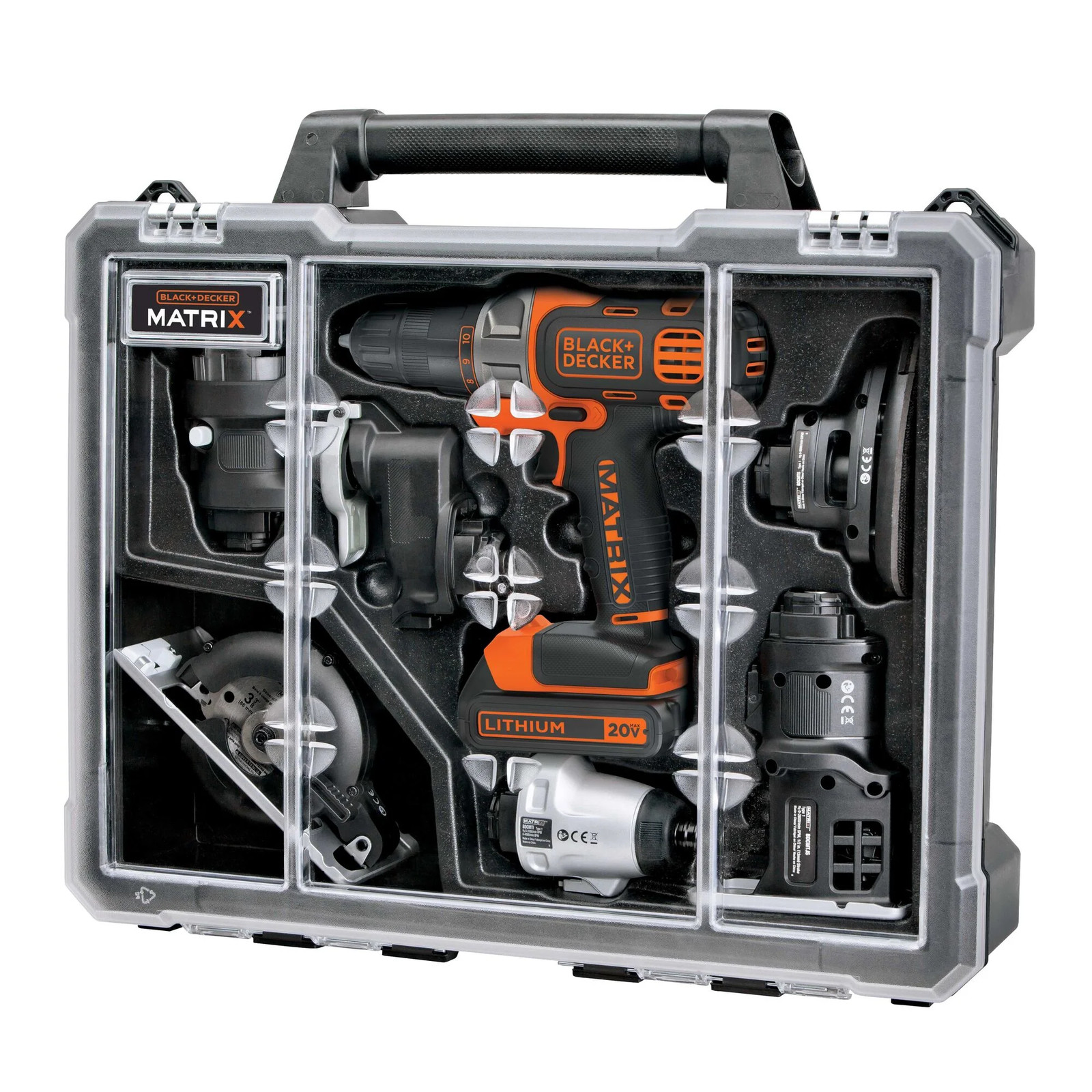 BLACK+DECKER Tool Tote Bag For Matrix System, Wide-Mouth, 21-Inch – BDCMTSB