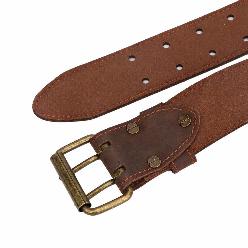 TOURBON Leather 2″ Electrician Tool Belt Hammer Scaffolding Holder Drill Holster