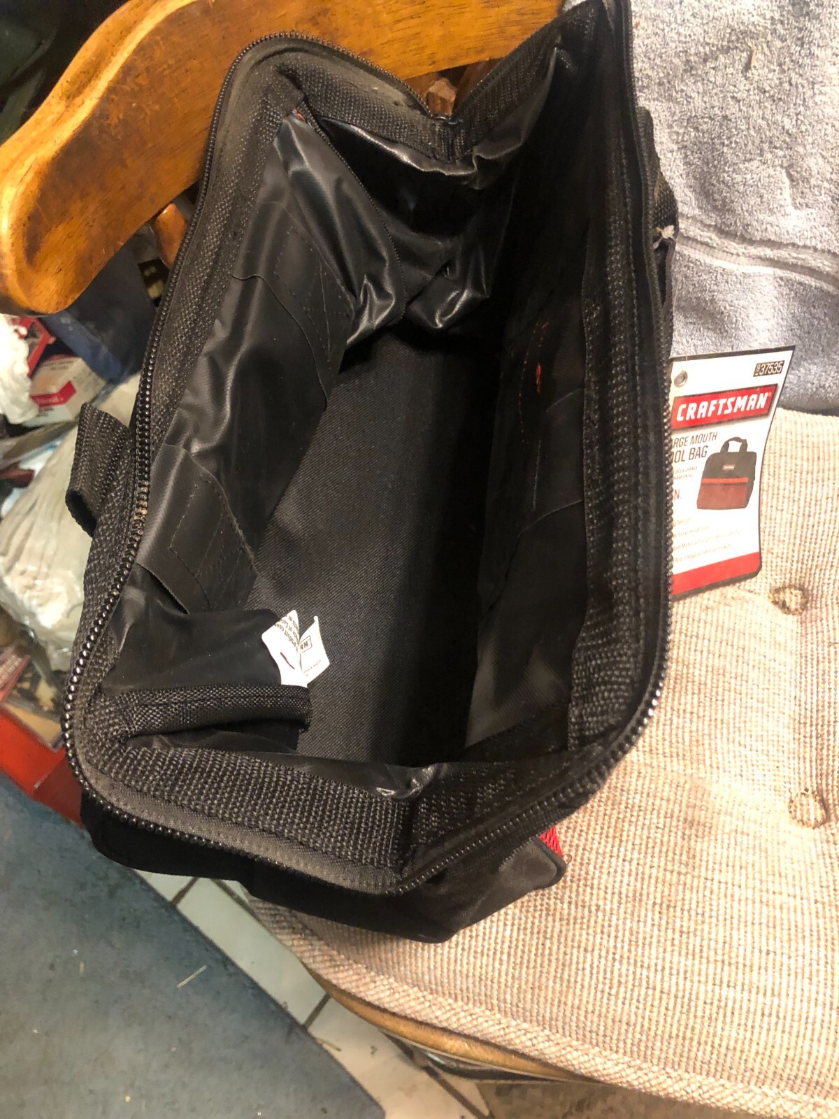 Craftsman 13″ Large Mouth Pockets Durable Tool Bag NIP – Part # 37535