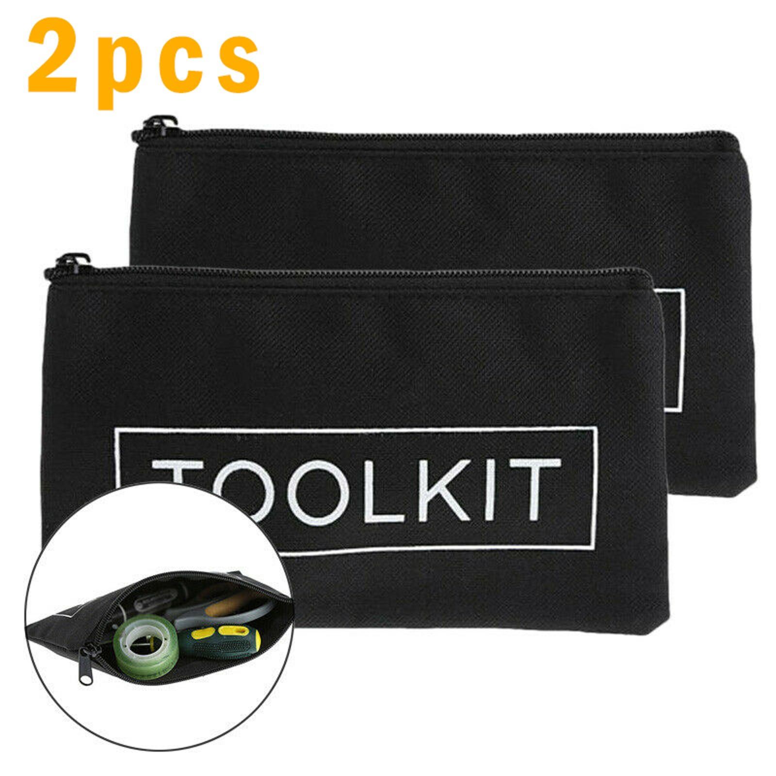 2Pack Lightweight Waterproof Oxford Cloth 600D Zipper Tools Storage Bag
