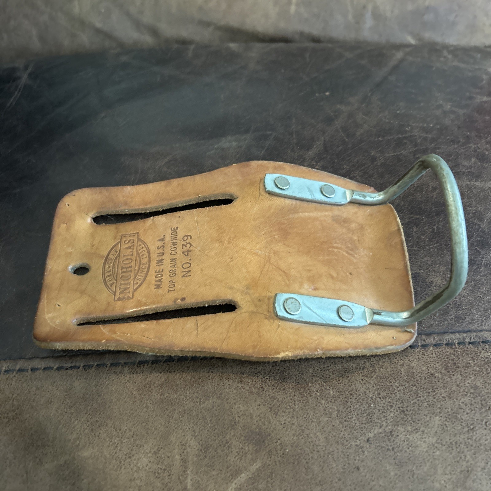 Vintage Hammer Holster Nicholas No. 439 Made In America Top Grain Cowhide Used
