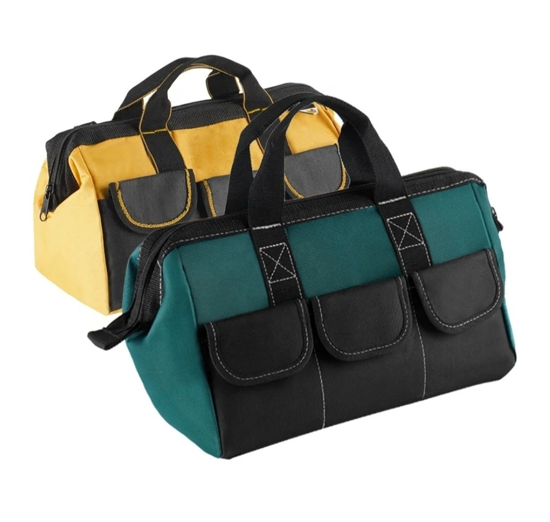 Tool Bags Green/Black with Zipper Closure and Carrying Handles