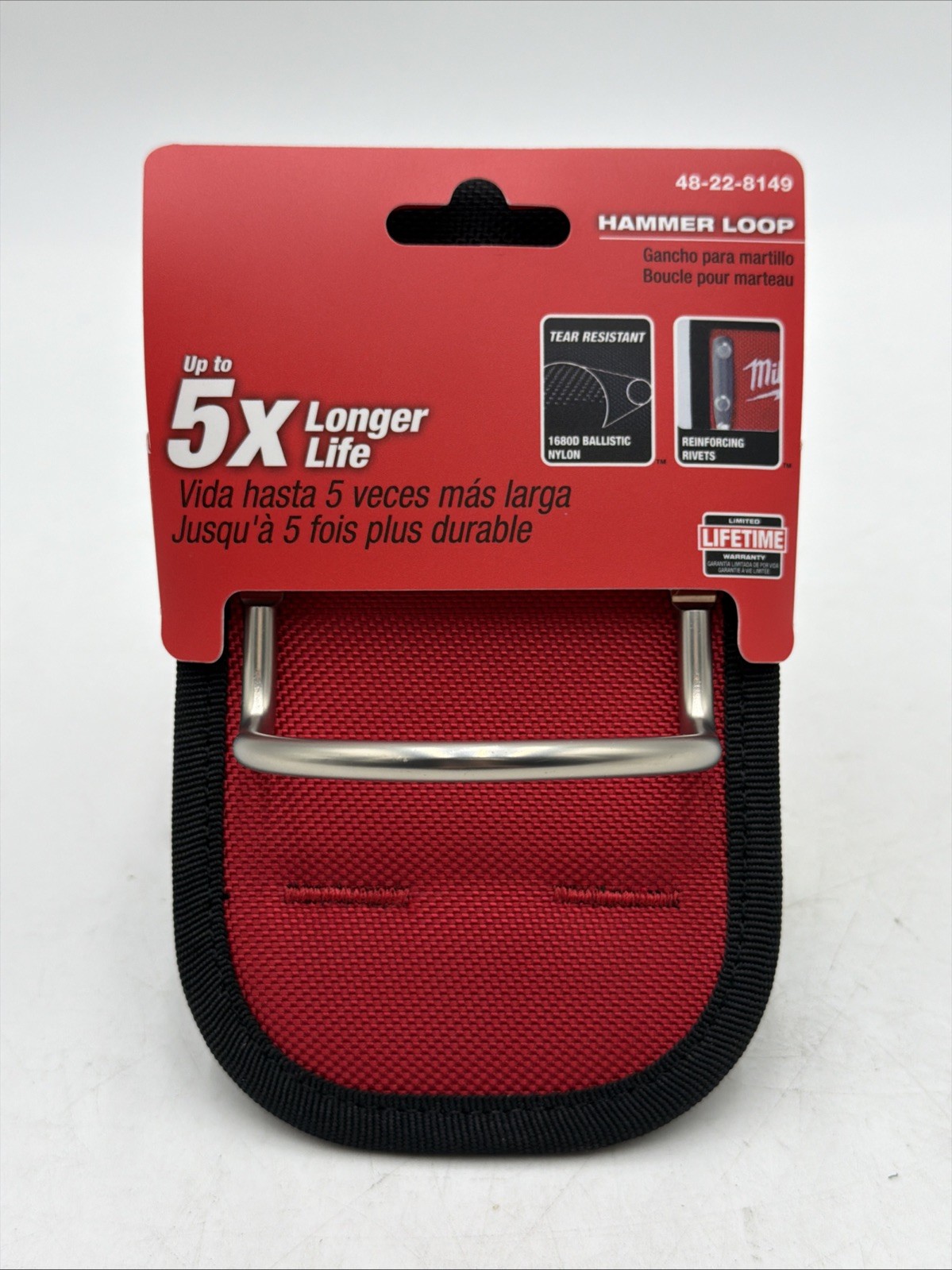Milwaukee Tool 48228149 Tool Pouch, Hammer Loop, 1680 Denier Nylon
