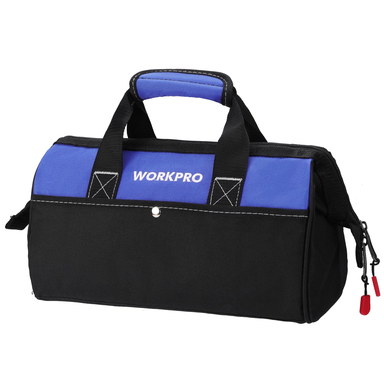 WORKPRO 13-inch Tool Bag, Wide Mouth Tote Bag with Inside 13-Inch, Blue