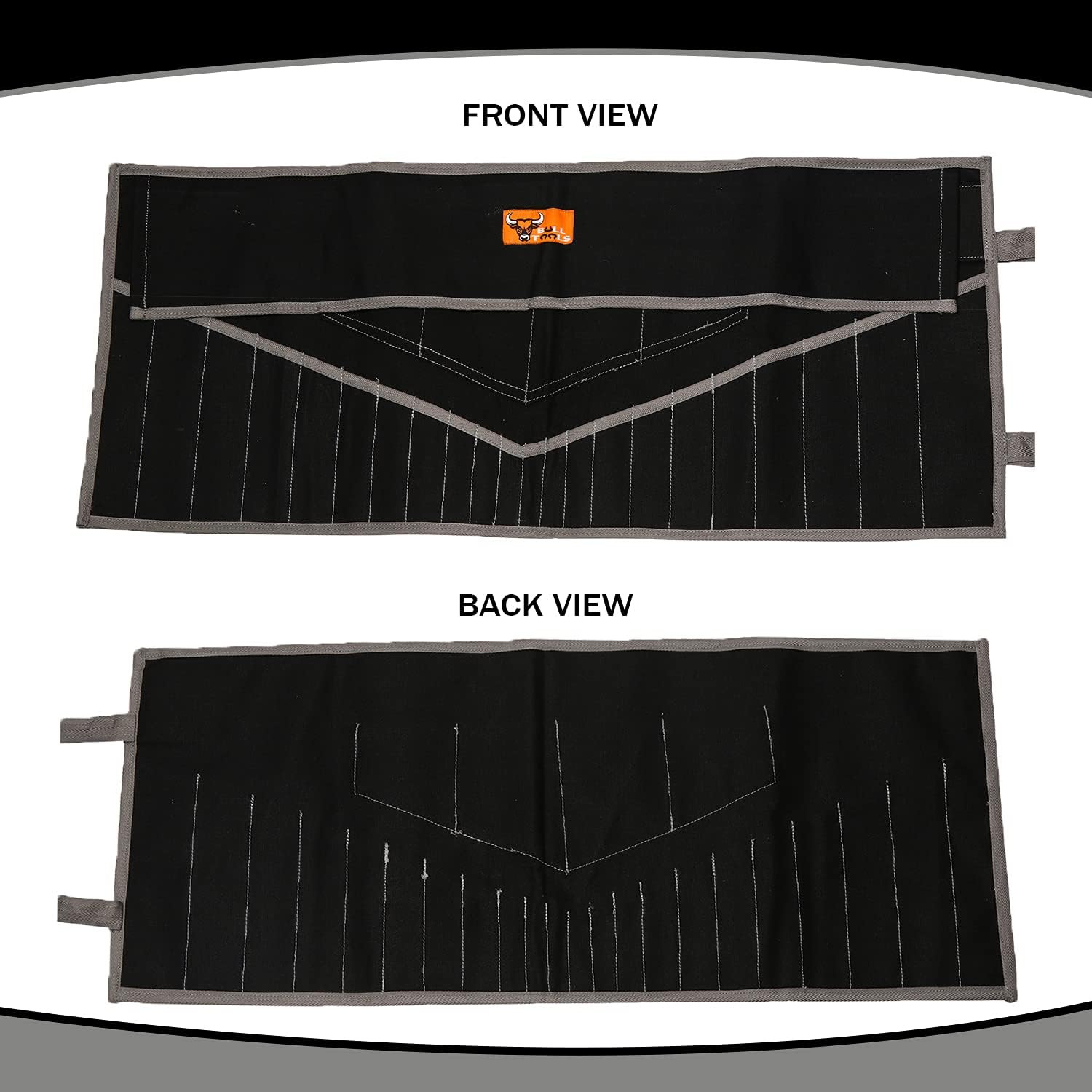 26 Pocket Wrench Roll-Up Pouch Organizer – SAE & Metric Tool Bag – Waterproof Ca