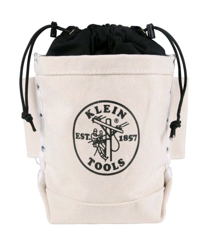 5416TCP Tool Bag, Extra Tall Top Closing Bolt Bag with 3-Inch Drawstring, Heavy-