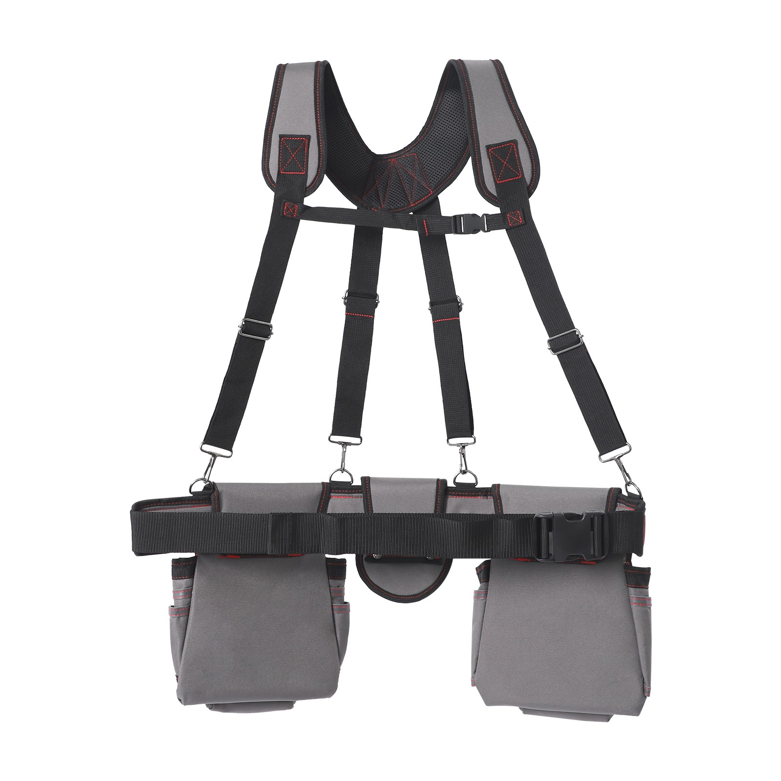 Tool Belt Tool Bag Multifunctional Electrician Tool Bag w/Suspenders Waist-Mount