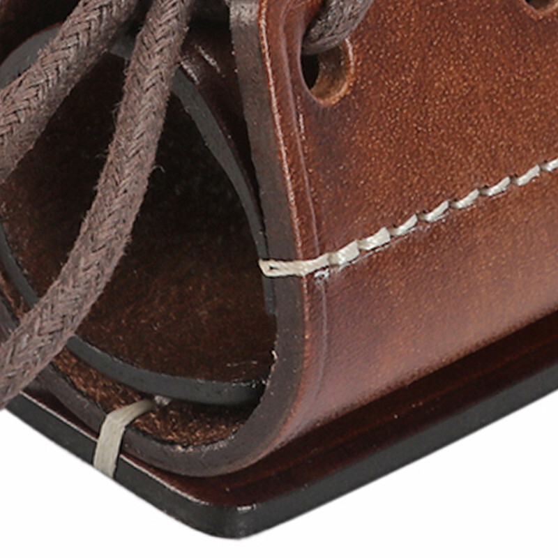 TOURBON Leather Spud Wrench Tool Iron Double Worker Bull Pin Holder Belt Pouch