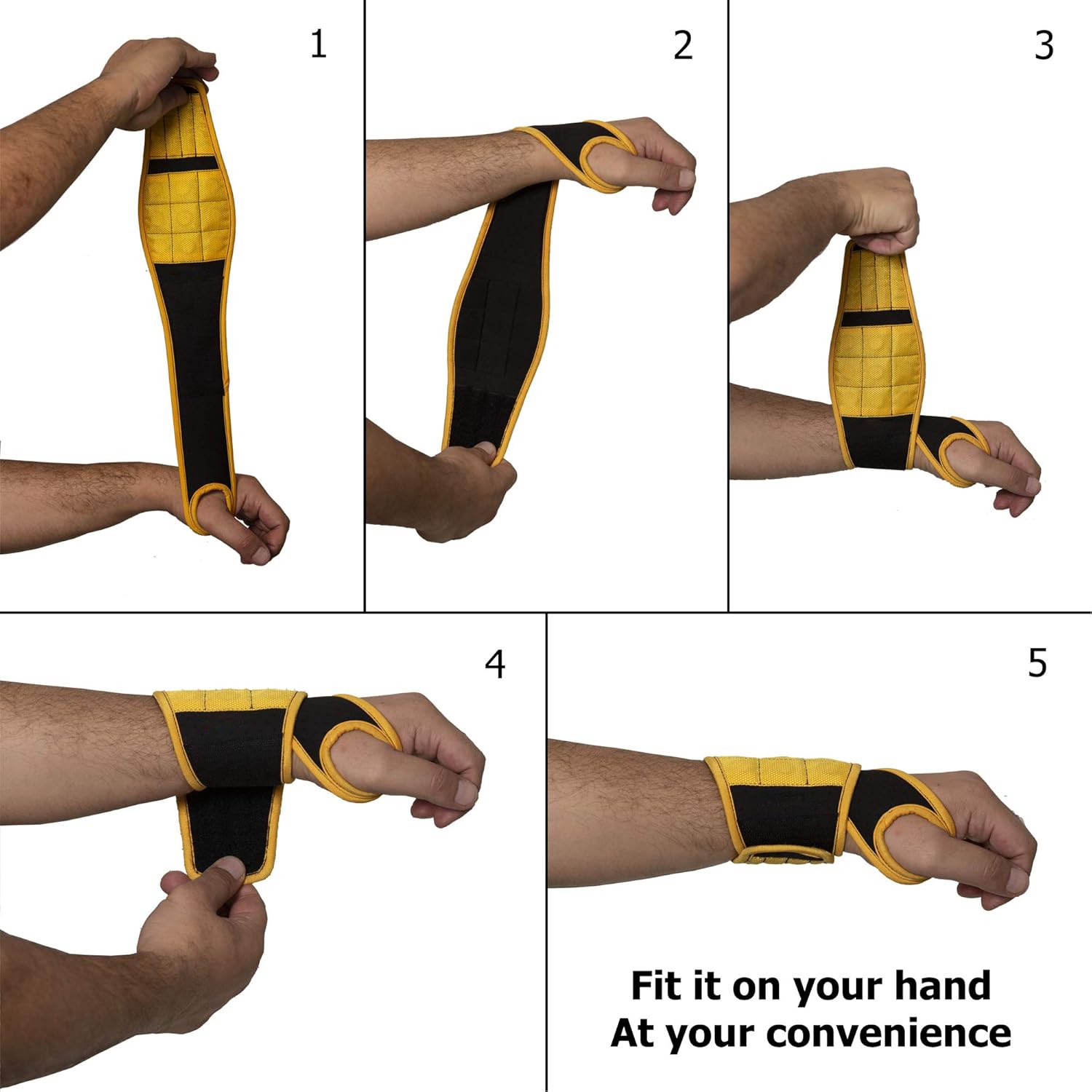 Magnetic wrist strap tool gift for him, magnetic screw bracket wrist support