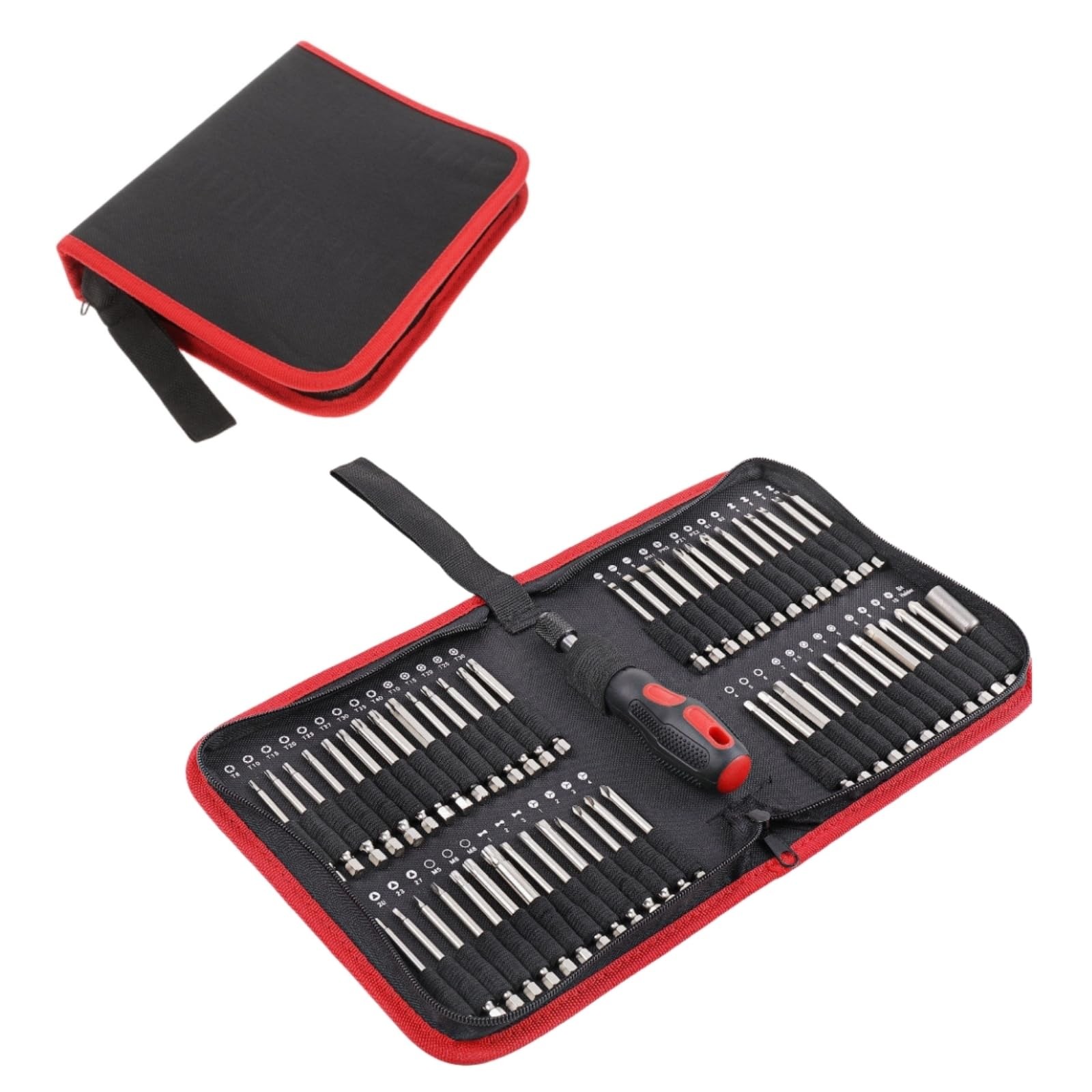 BLIRITEL Drill Bit Organizer 8.85 inches x 6.97 x 1.65 inches, Black