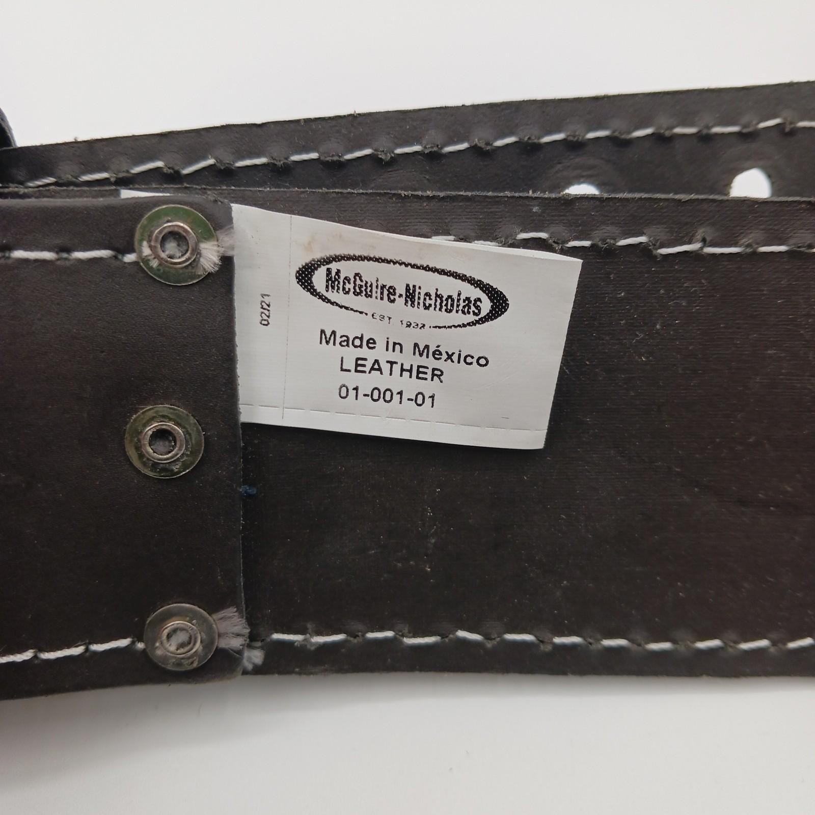 McGuire-Nicholas Men’s Standard 2 3/4″ inch Oil Tanned Leather Tool Work Belt